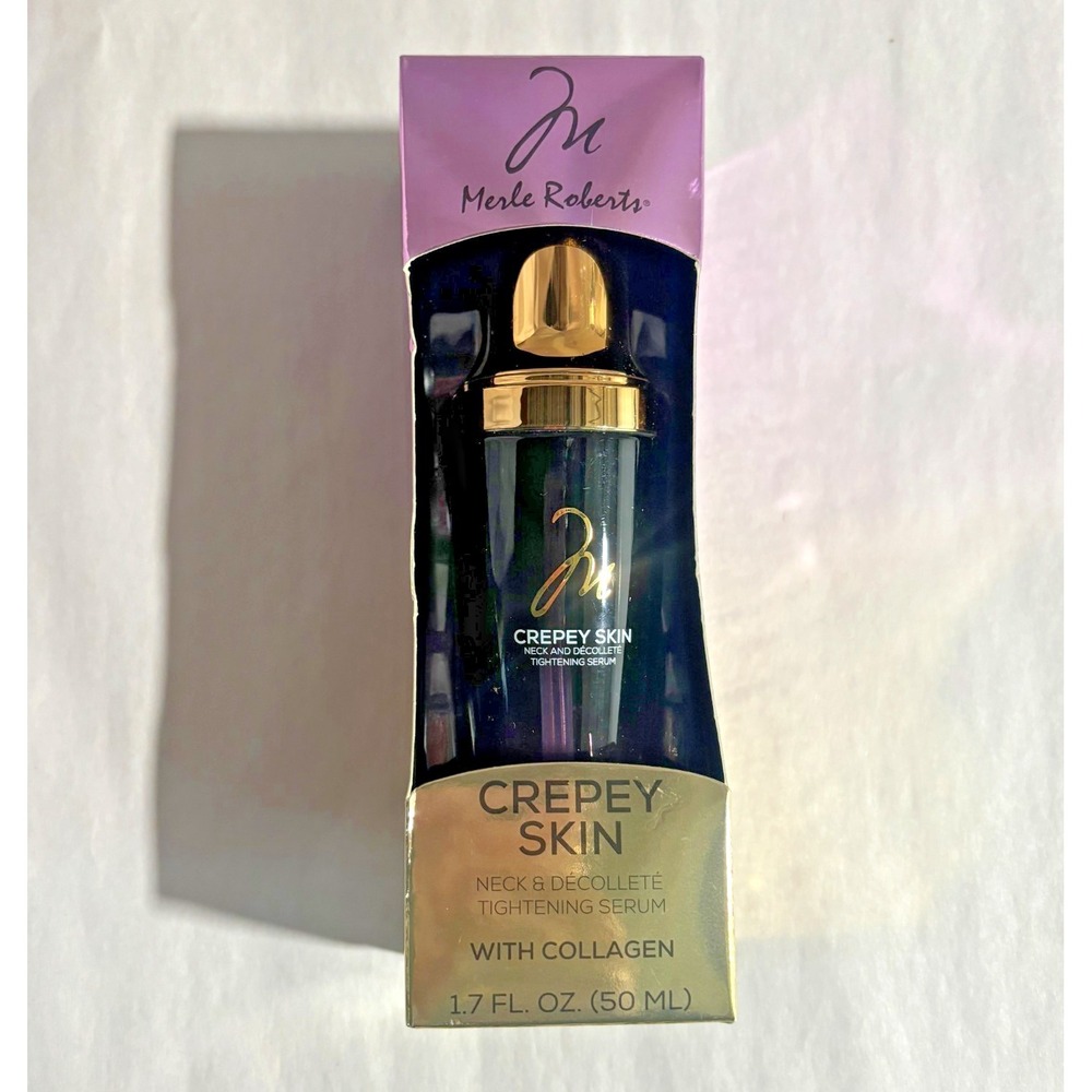 Merle Roberts Crepey Skin Neck &‎ Decollete Tightening Serum Collagen 1.7oz